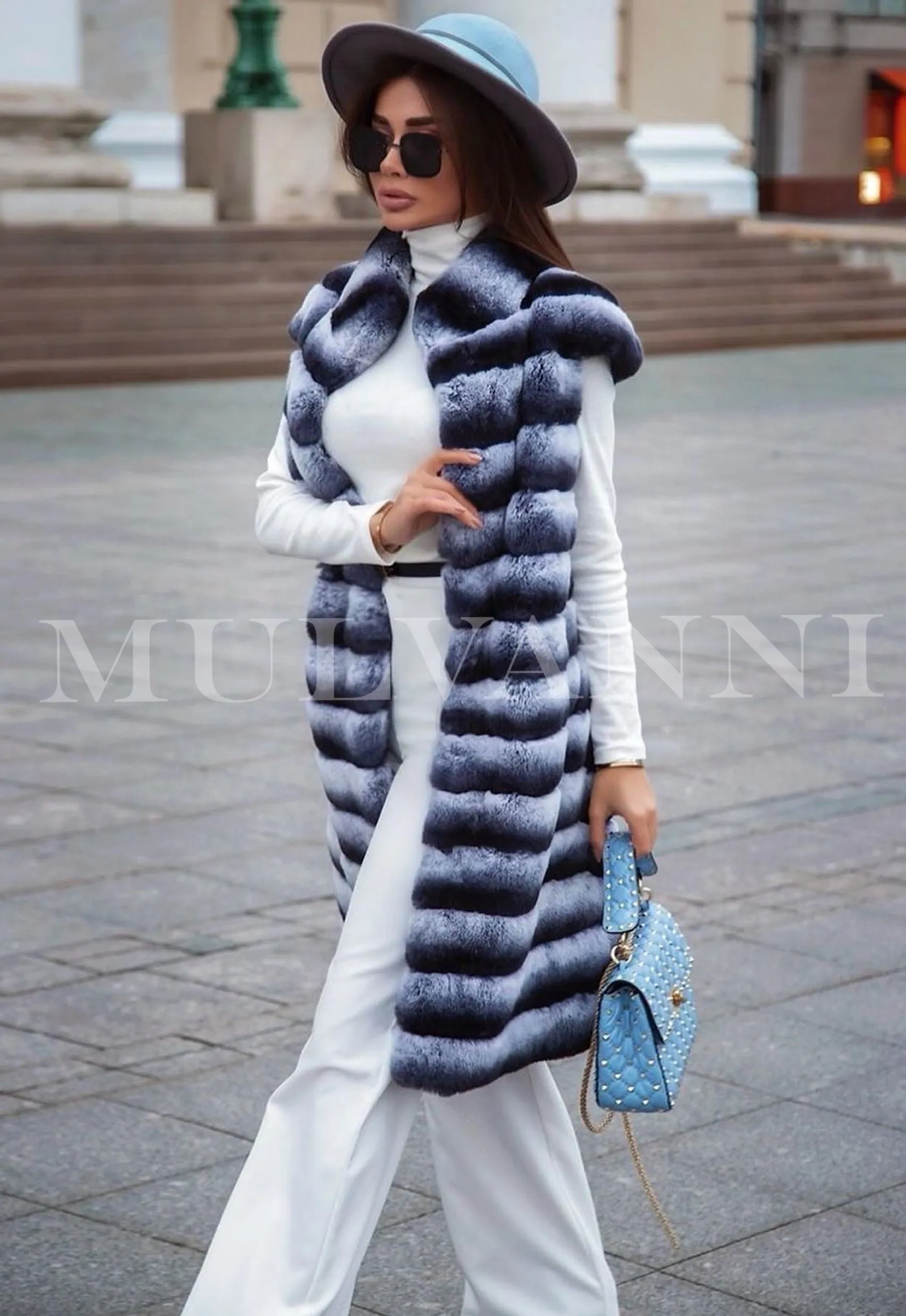 𝐋𝐈𝐌𝐈𝐓𝐄𝐃 𝐄𝐃𝐈𝐓𝐈𝐎𝐍 DREY Rex Fur Midi Vest