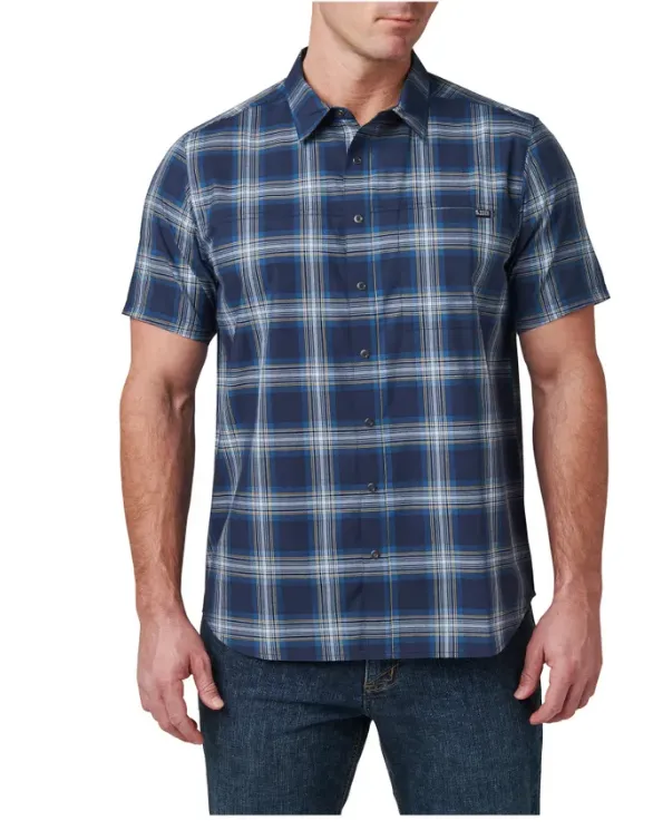 5.11 WYATT SHORT SLEEVE PLAID SHIRT