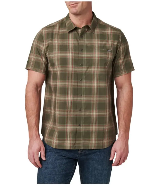 5.11 WYATT SHORT SLEEVE PLAID SHIRT