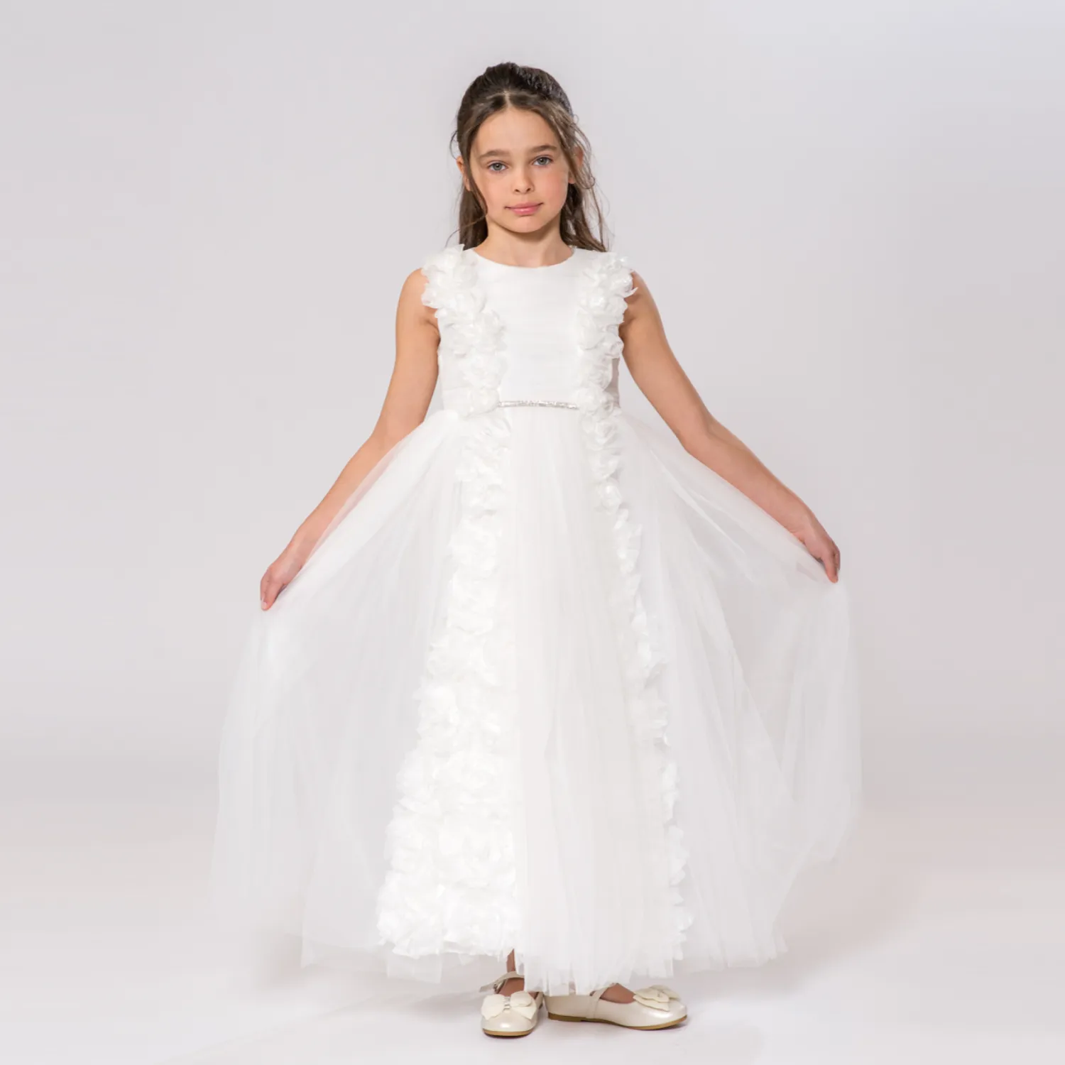 Abby's sister A-line long dress for girls