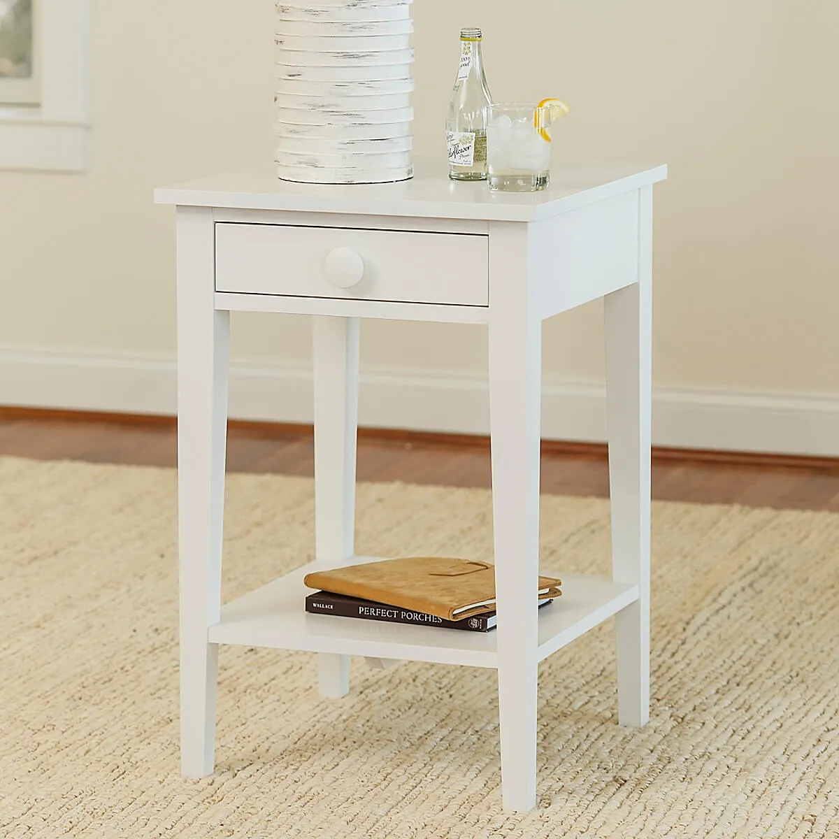 Addy Side Table with Shelf