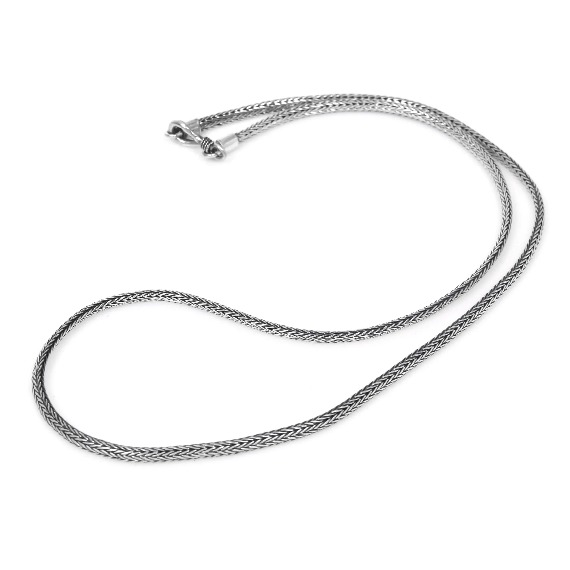 Artisan Crafted Sterling Silver Naga Chain Necklace - Naga Tradition II | NOVICA