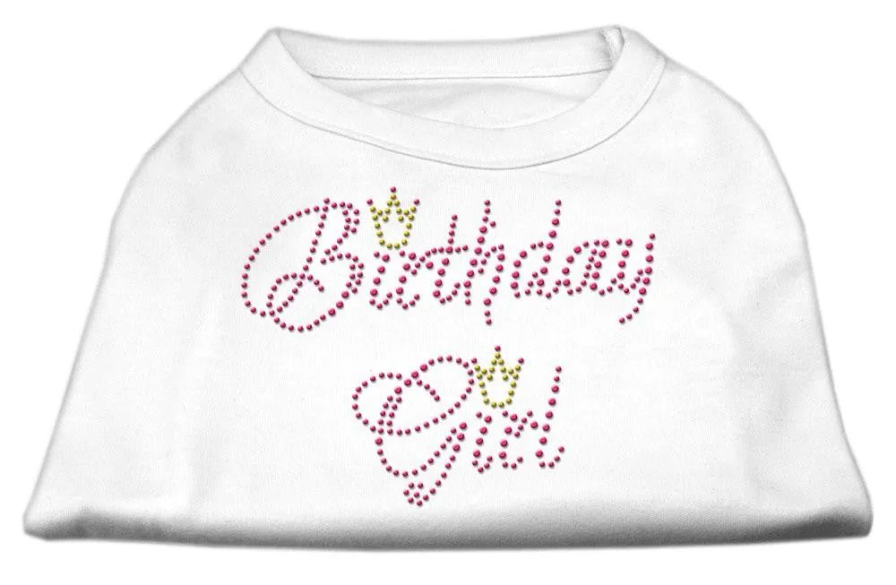 Birthday Girl Rhinestone Shirt White S (10)