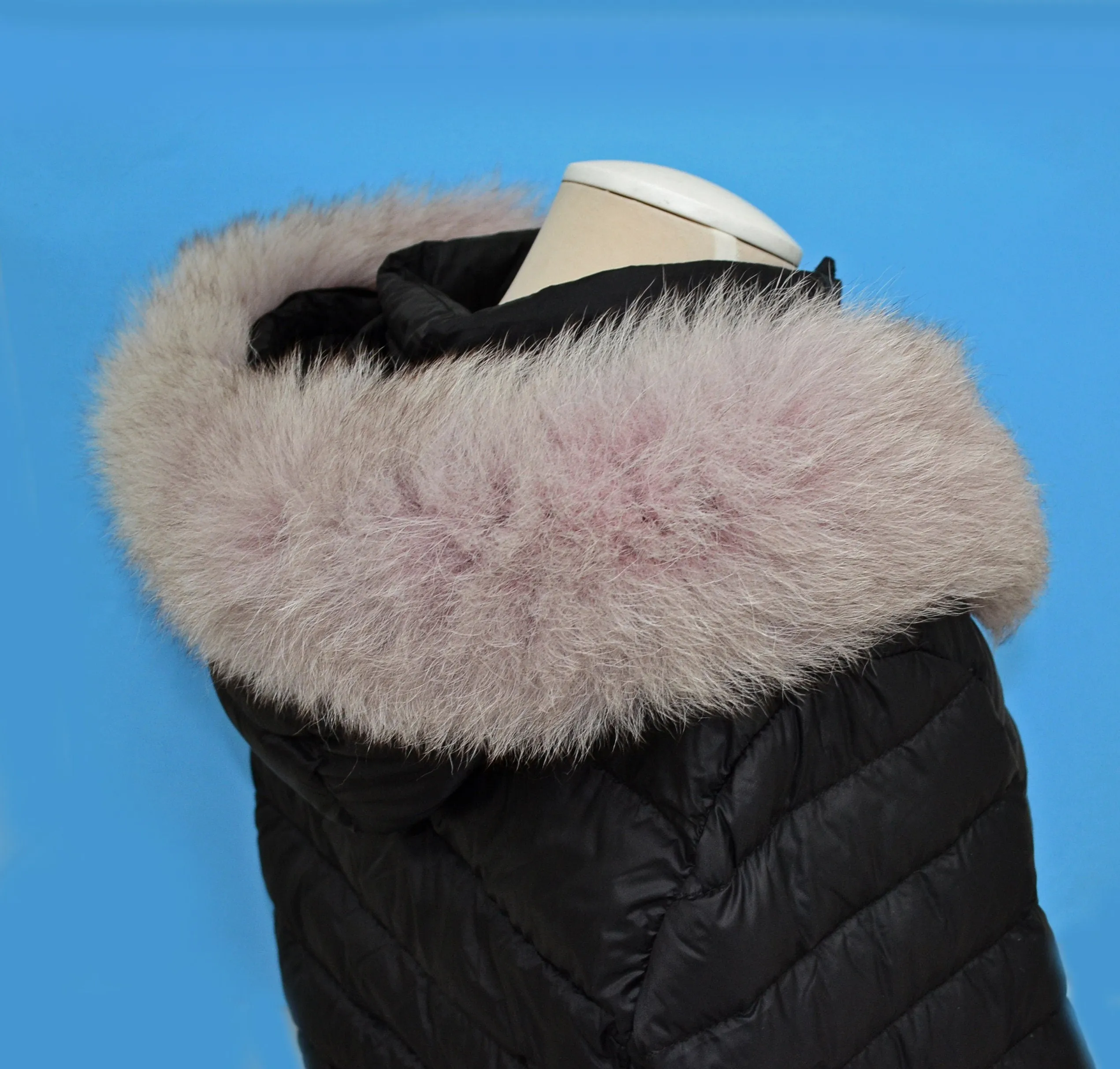 BY ORDER XL Double Real Fox Fur (Tail) Trim Hood, Fur collar trim, Fox Fur Collar, Fur Scarf, Fur Ruff, Fox Fur Hood, Hood Fur Jacket, Fur