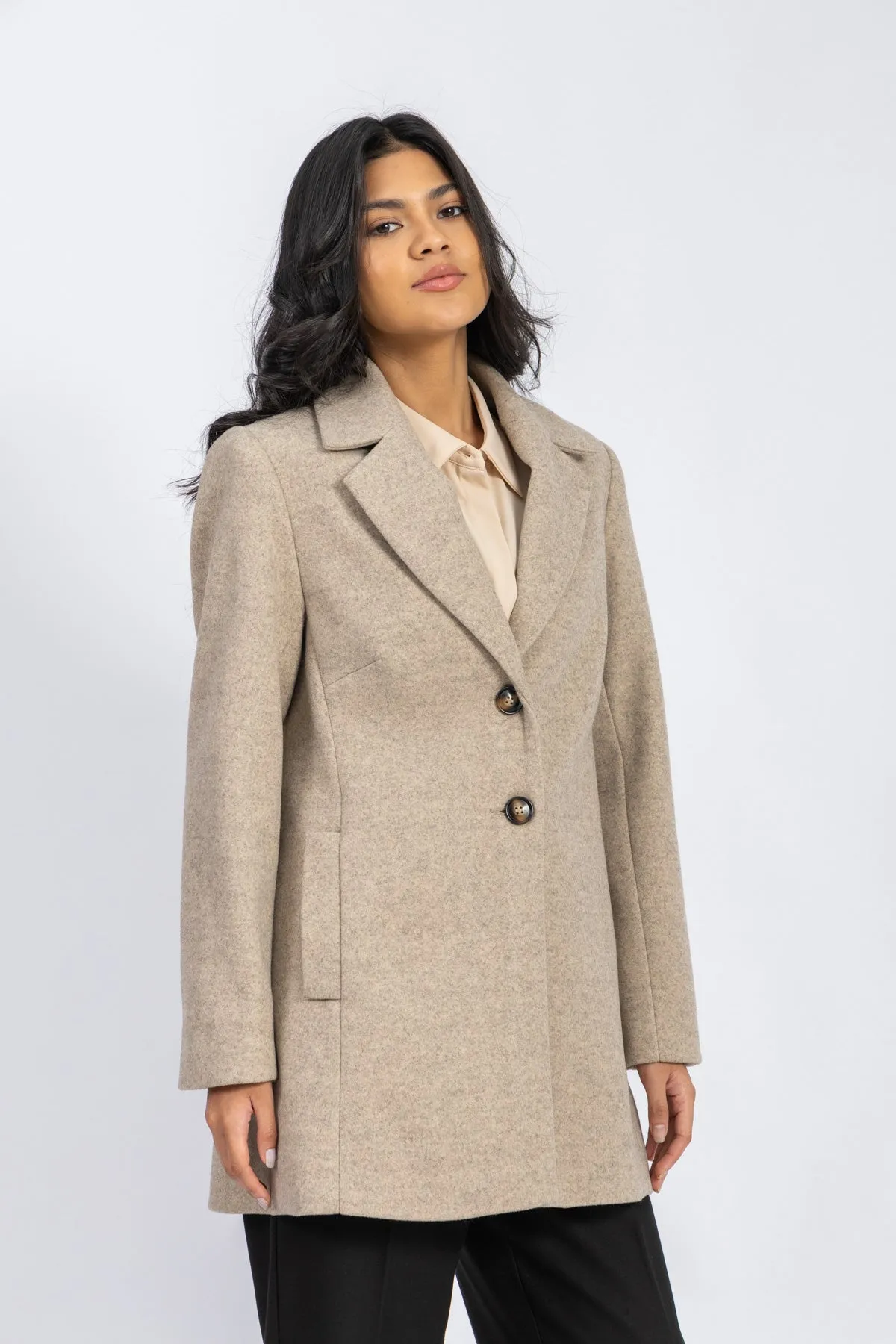 cashmere feel coat