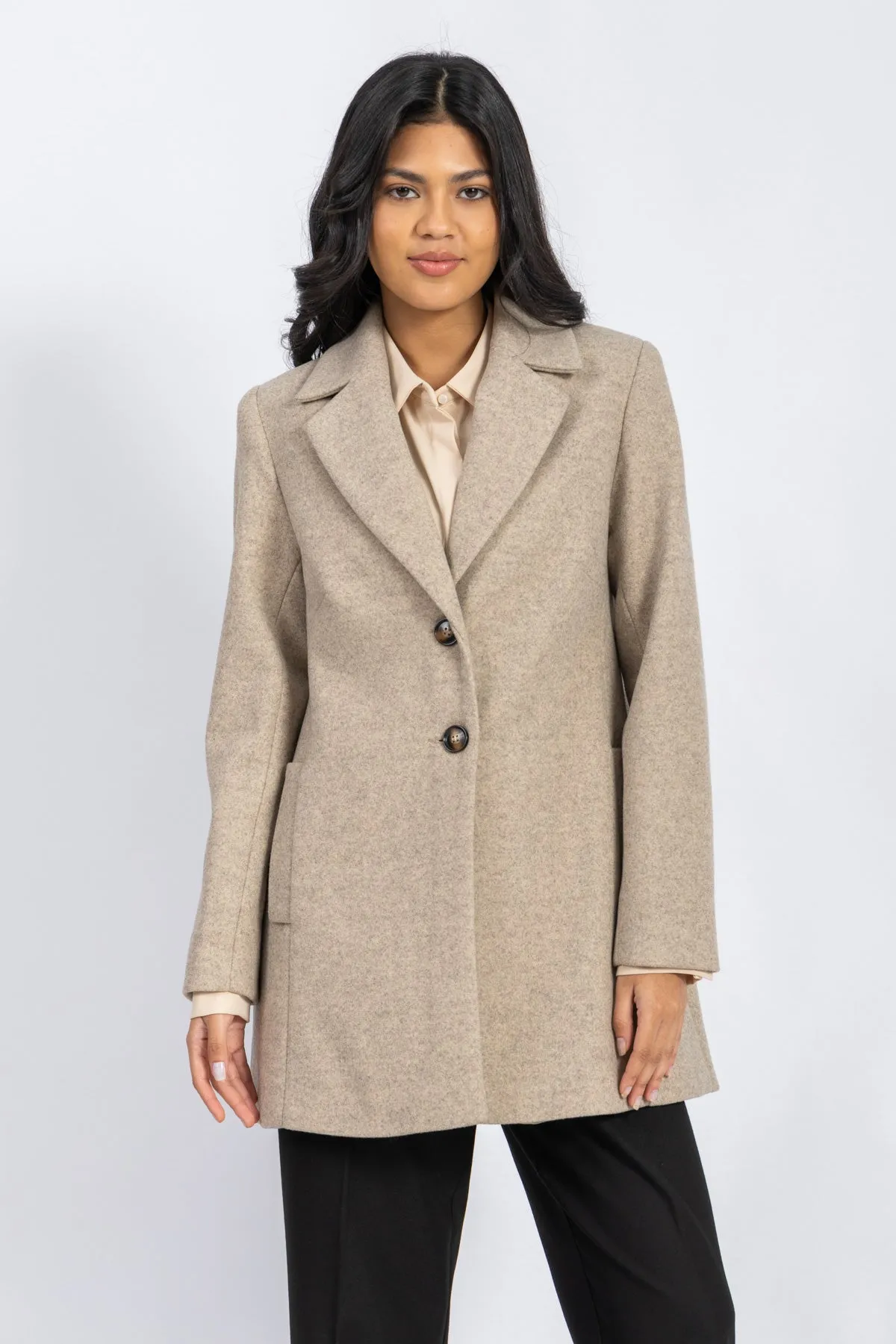 cashmere feel coat