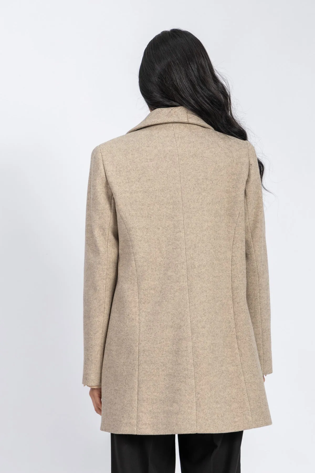 cashmere feel coat