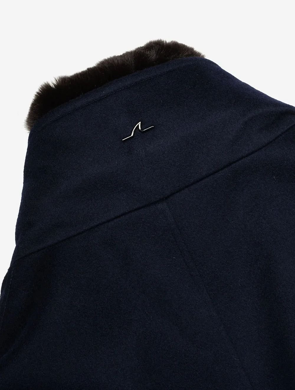 Cashmere Loropiana Strom System Coat Navy