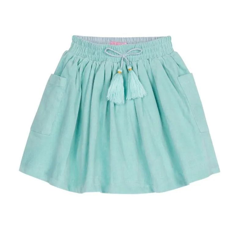 Circle Skirt- Aqua Velvet