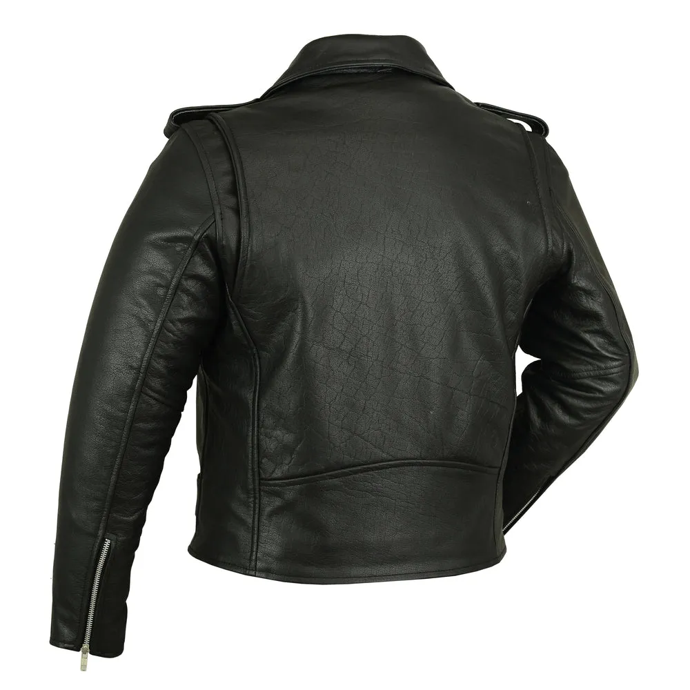 Classic MC Leather Jacket (Plain side)