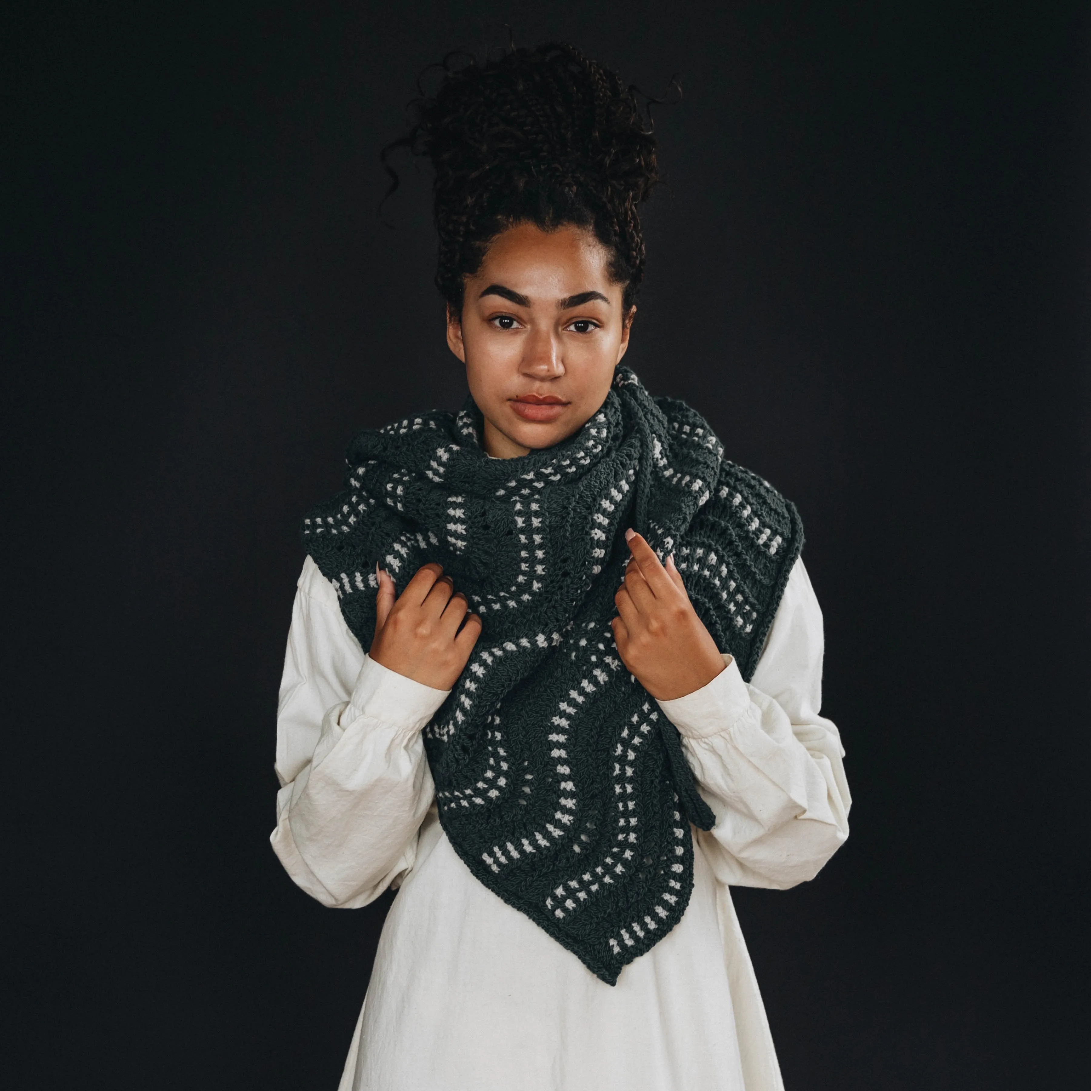 continuous wave shawl