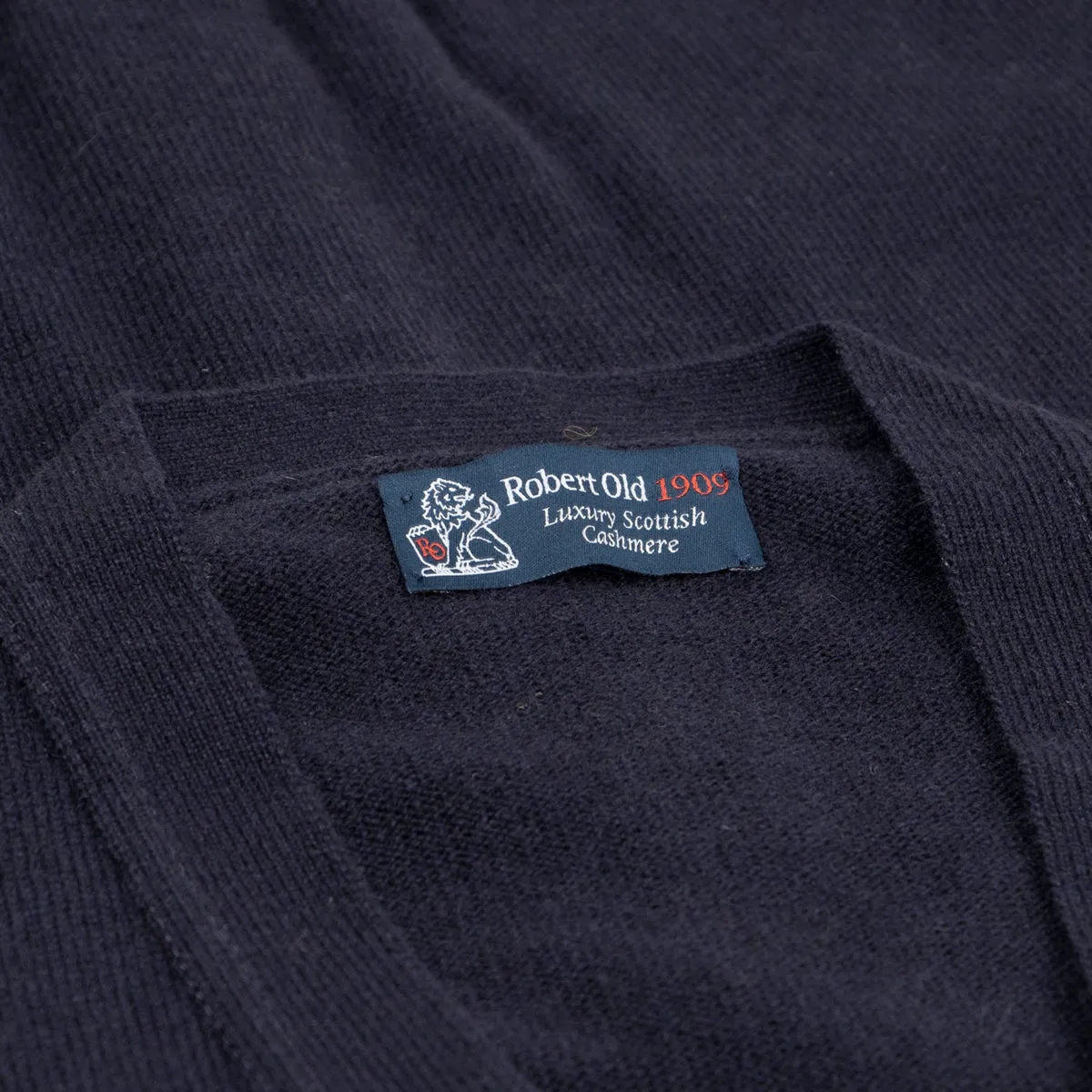 Dark Navy Mallaig 4ply Cashmere Cardigan