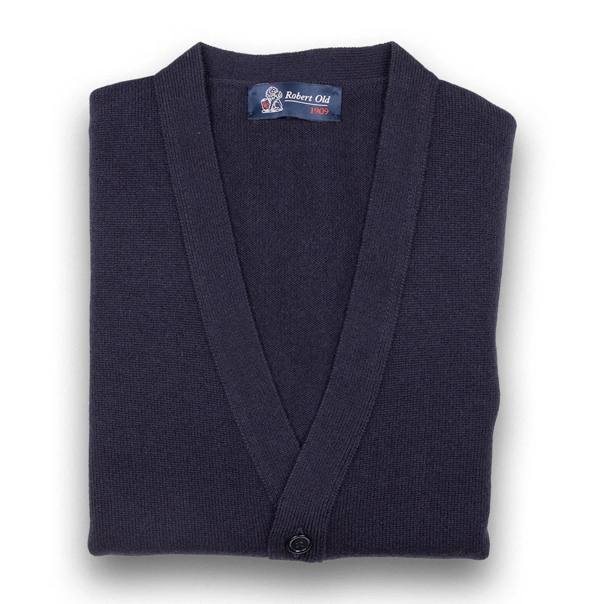 Dark Navy Mallaig 4ply Cashmere Cardigan