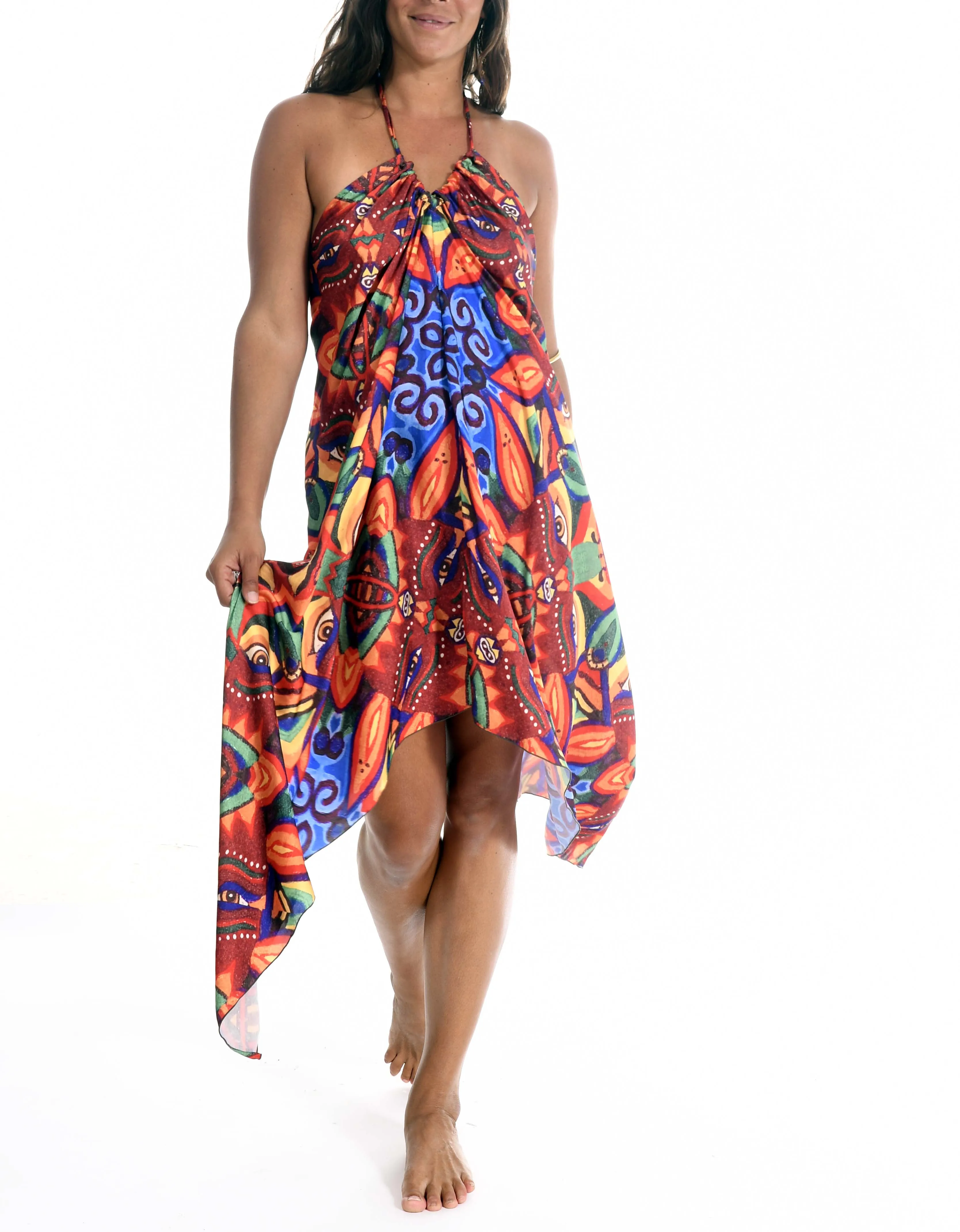 Fire Deity Scarf Dress