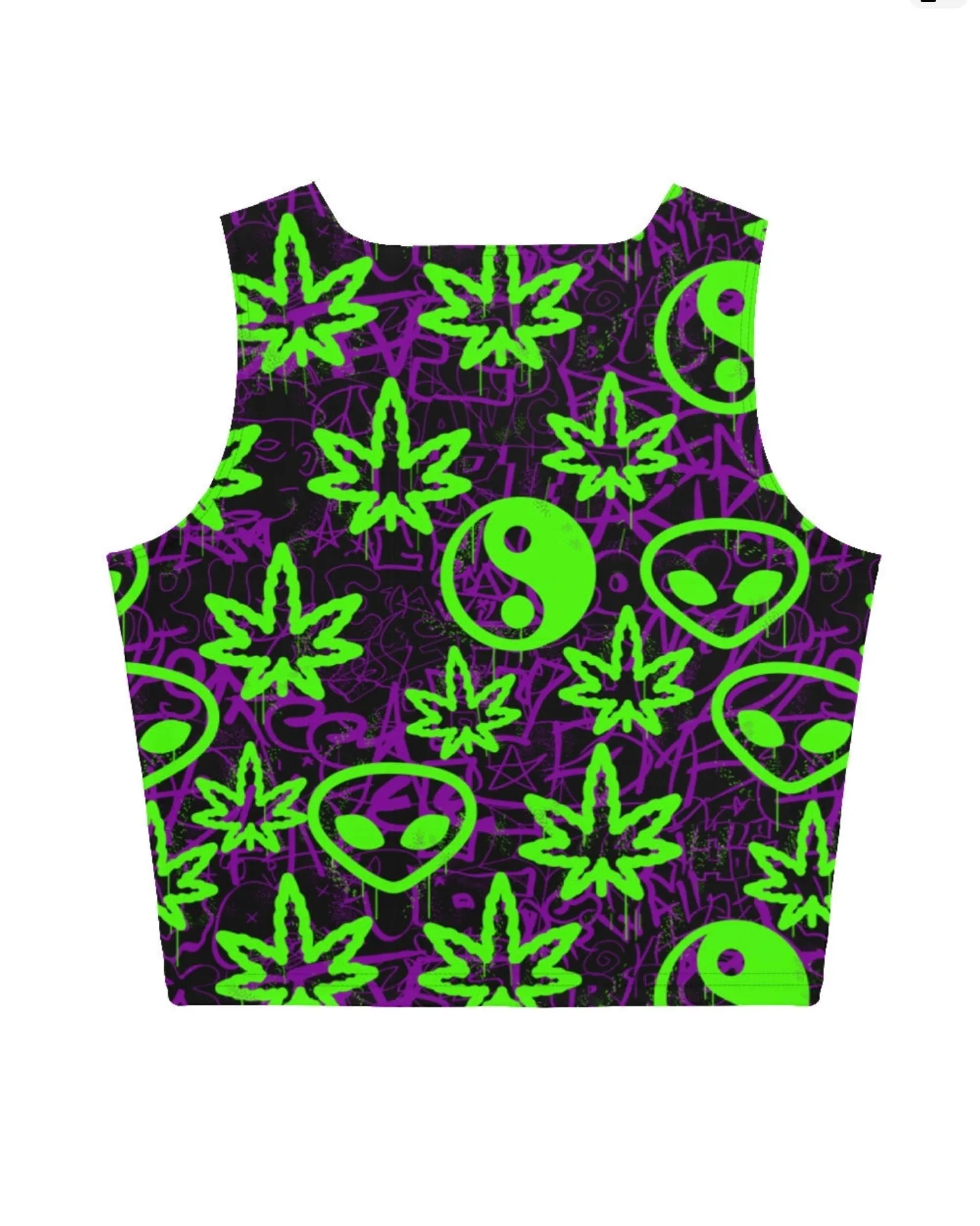 Ganja Graffiti Crop Top