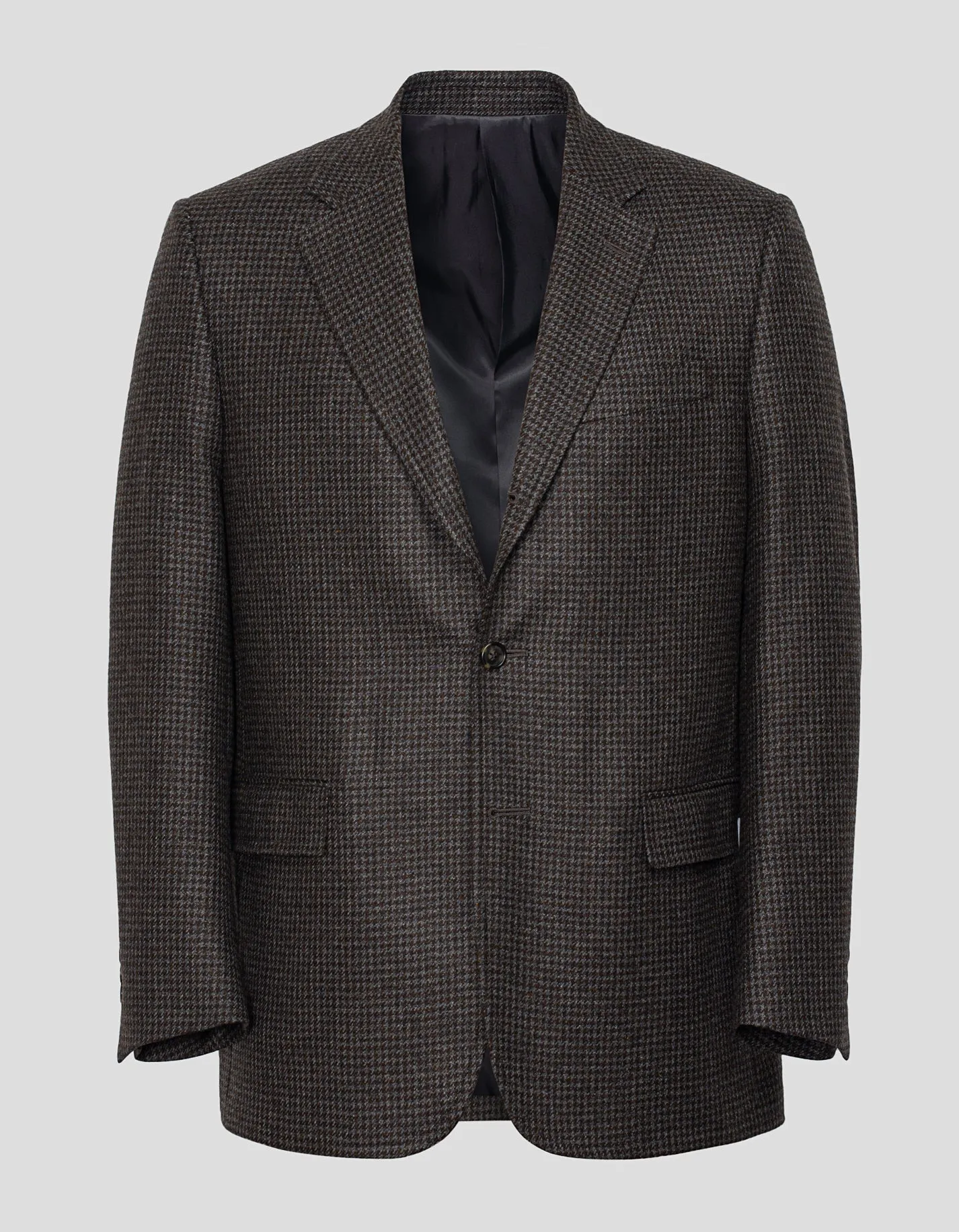 GREY/BROWN CHECK CASHMERE SPORT COAT