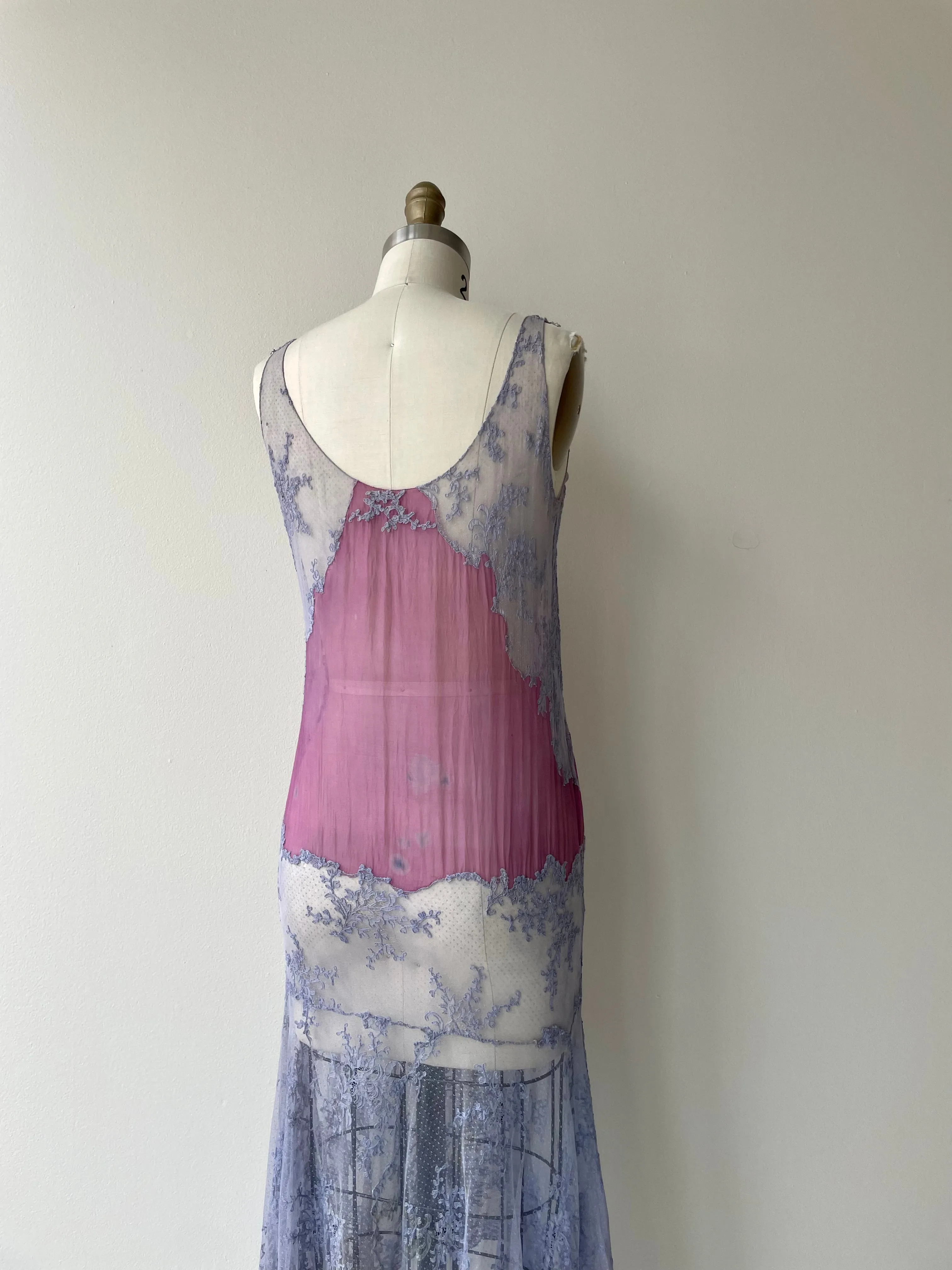 Heliotrope Silk Dress | 1930s