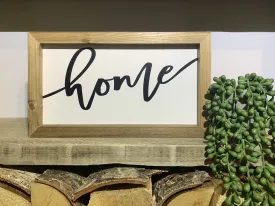 Home Framed Sign