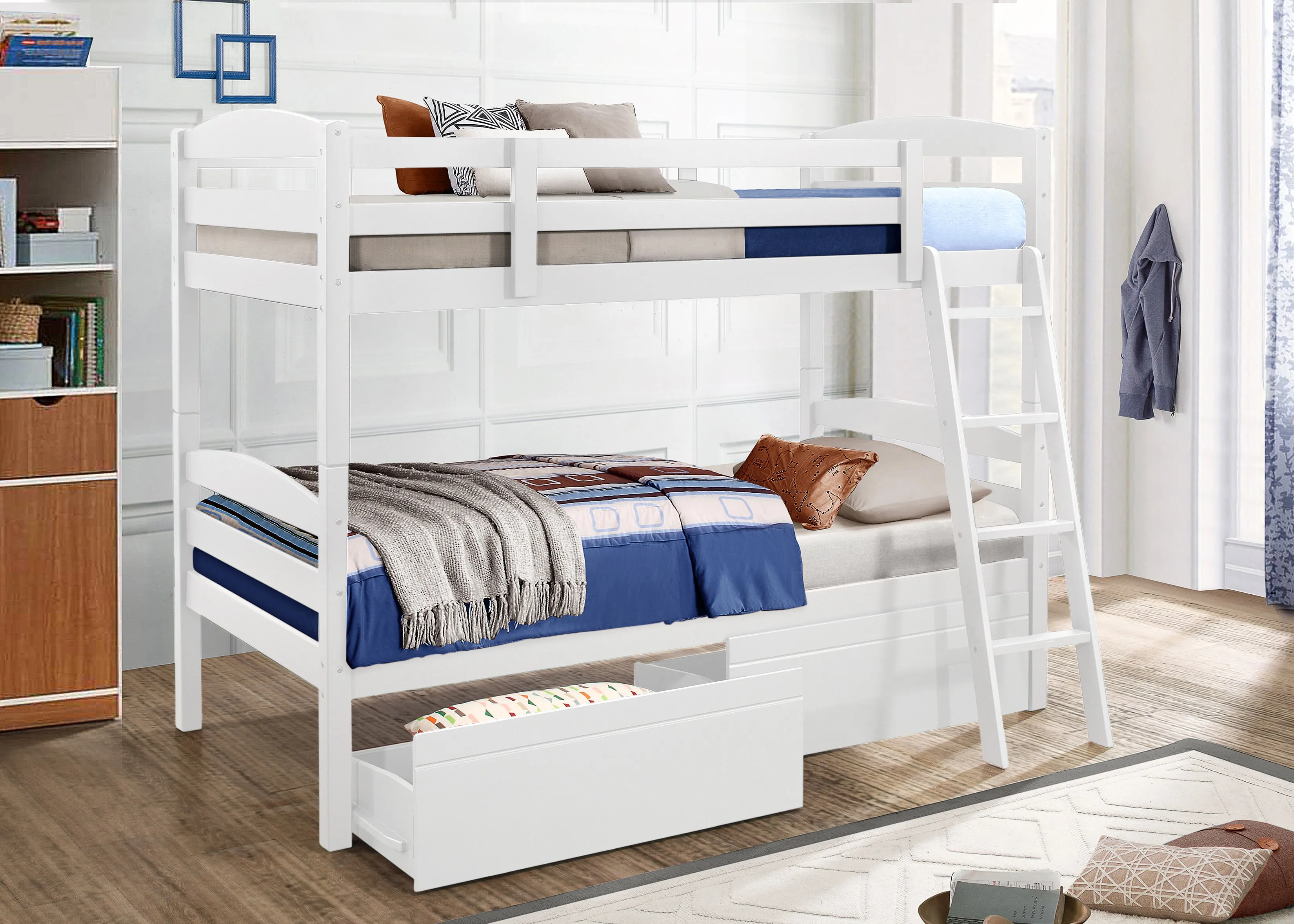 Houlten Bunk Bed Drawers - White