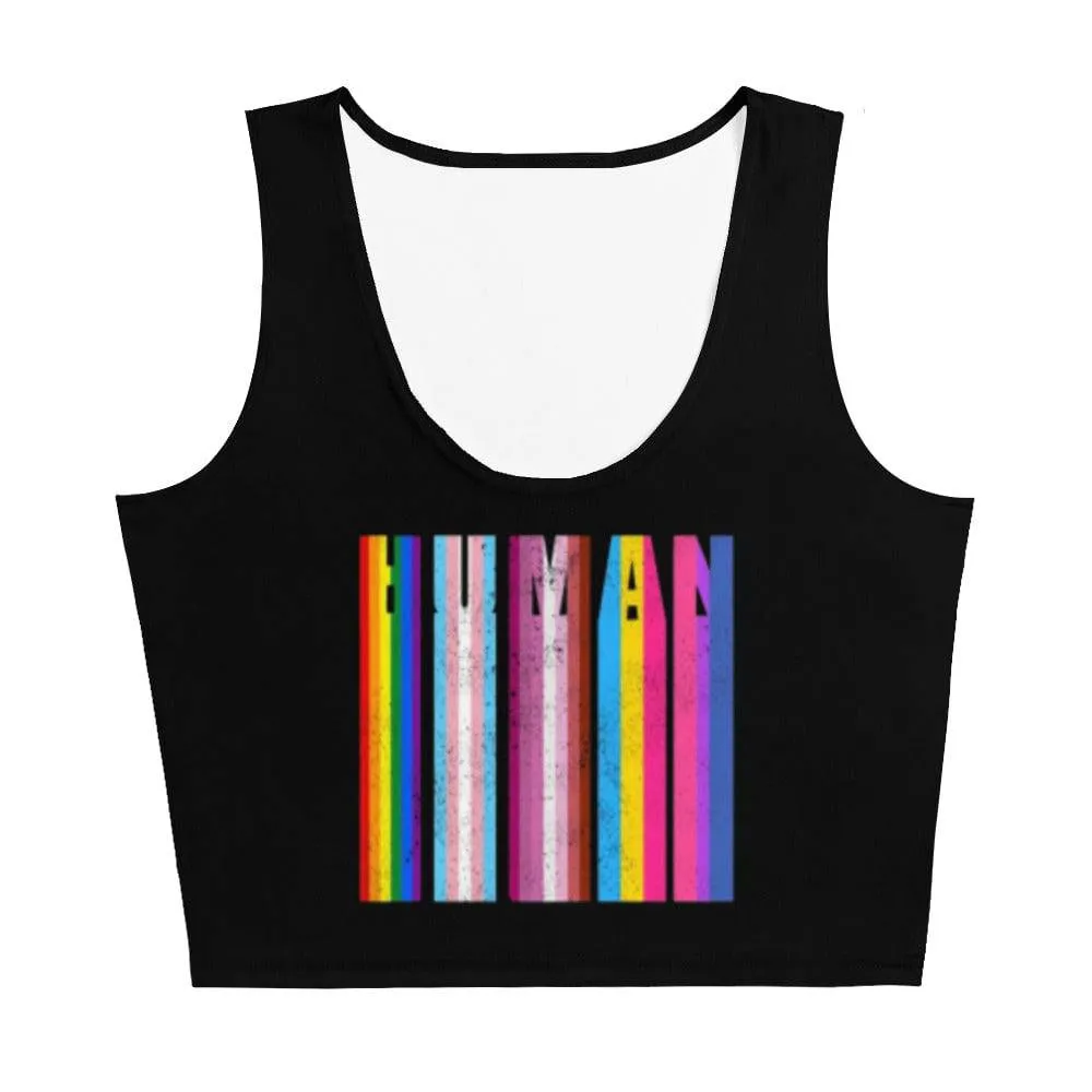 Human Rainbow Crop Top