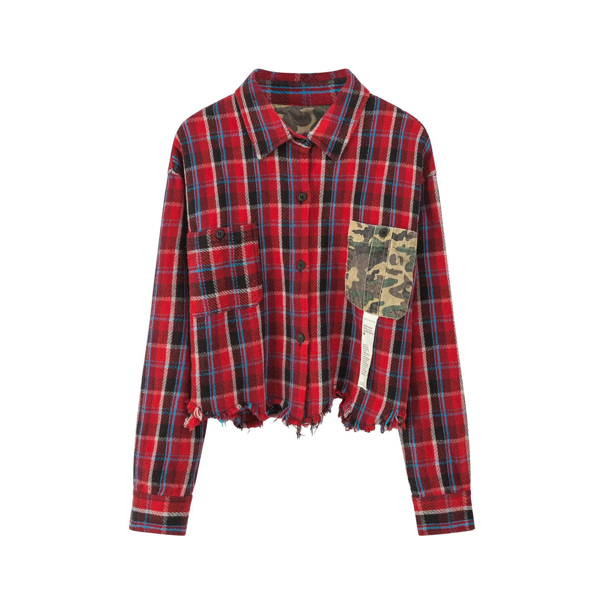 It Always Matter Plaid Cropped Shirt