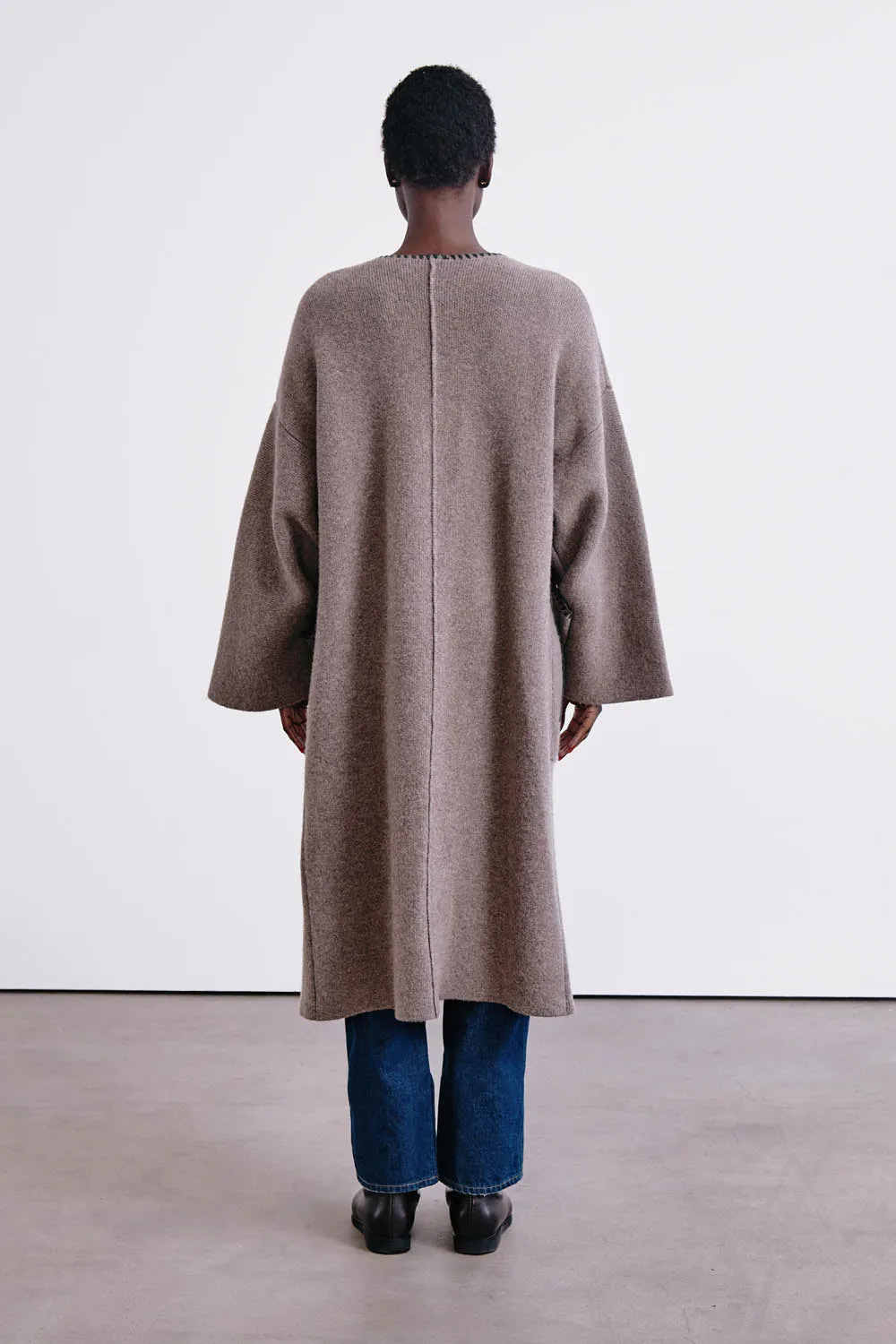 Kerrington Wool Cashmere Coat Brownstone