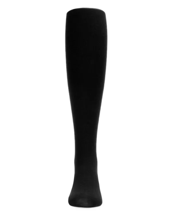 Memoi Lurex Side Seam Tights Black