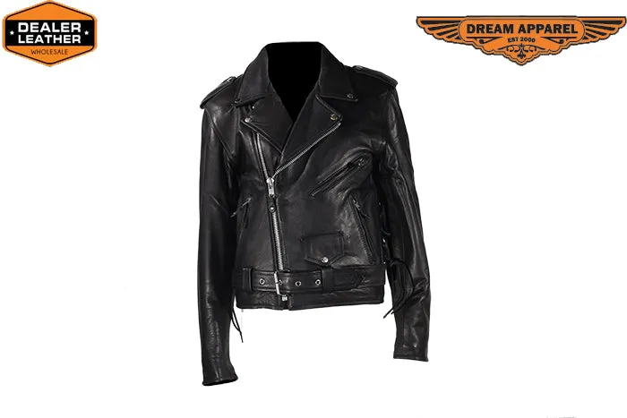 Mens Leather Motorcycle Jacket