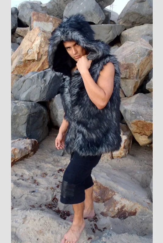 Men's Viking Vest in "Gray Wolf"