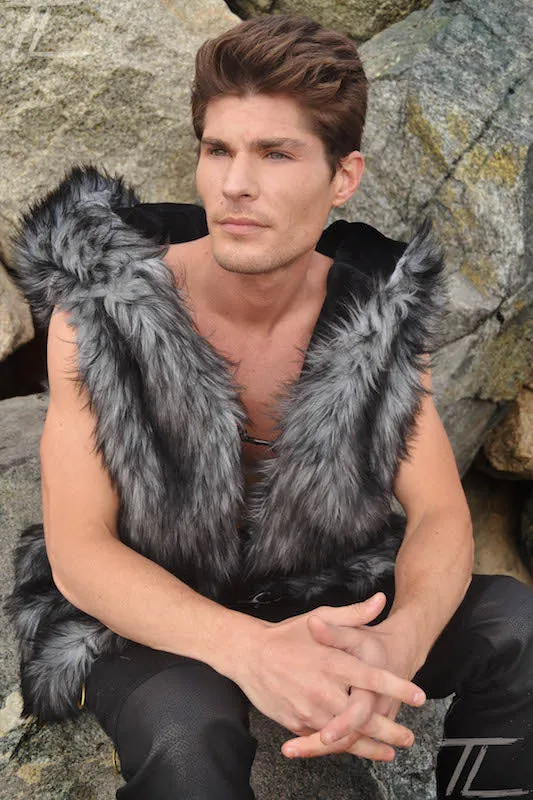 Men's Viking Vest in "Gray Wolf"