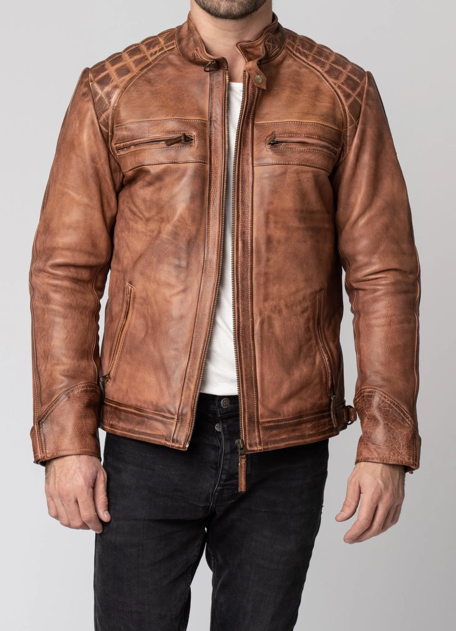 Merla Moto - Blackbird - Men's Pembrey Leather Jacket