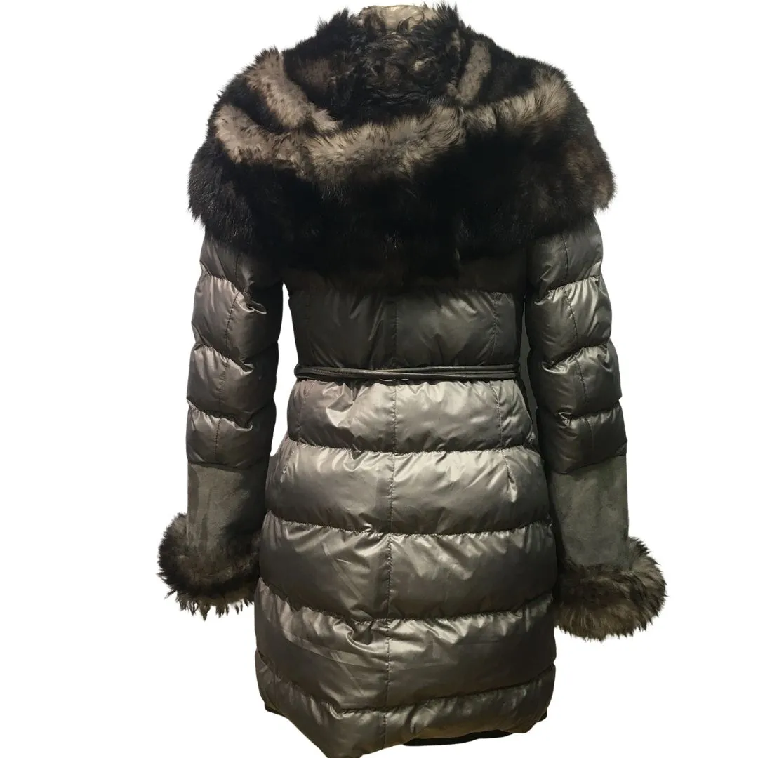 Parka Coat with Fur Hood