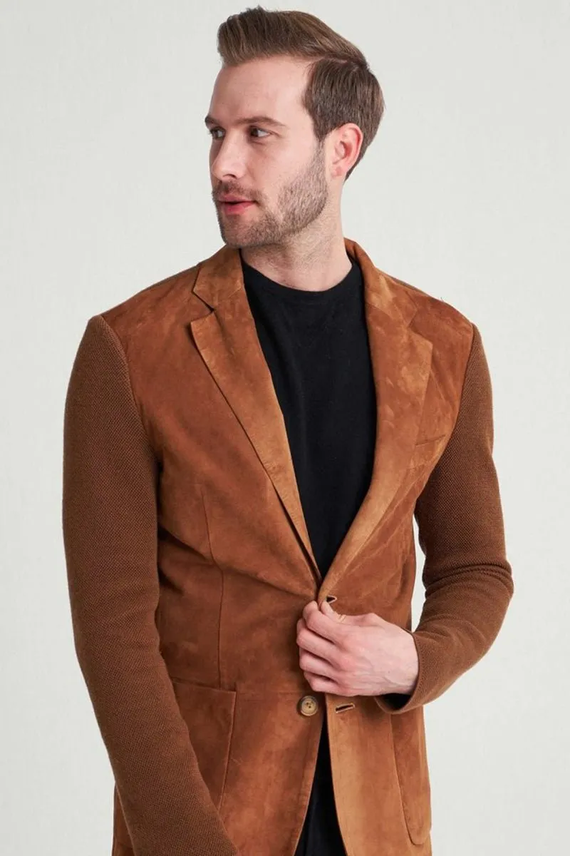 Pedro Men's Suede Blazer Jacket