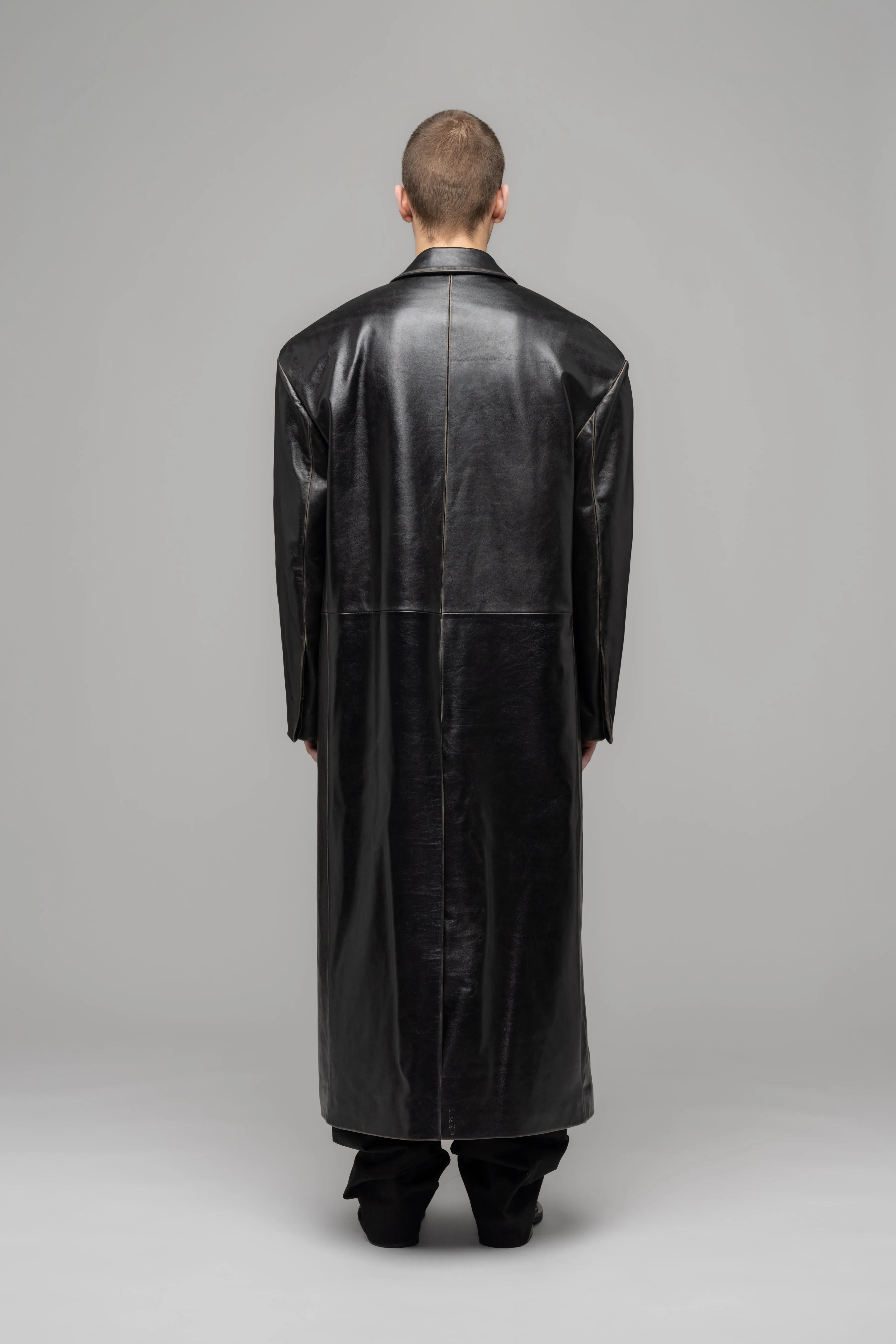 "ORION" LEATHER COAT