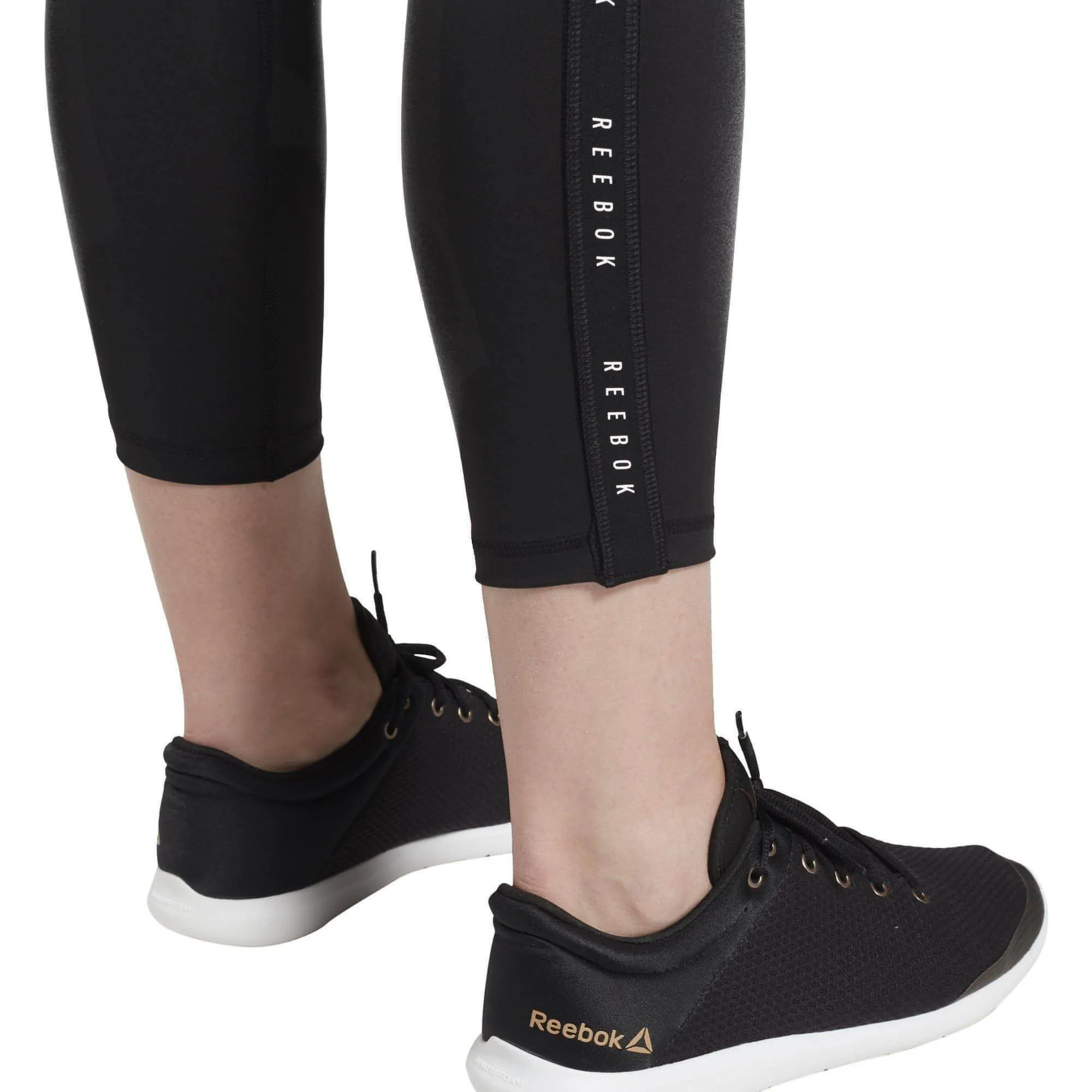 Reebok Studio Lux 2.0 High Rise Womens 7/8 Training Tights - Black