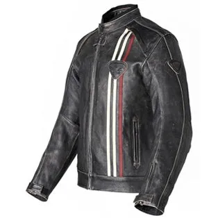 Replica Black New Biker Motorcycle Men's Leather Jacket