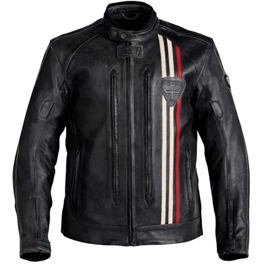 Replica Black New Biker Motorcycle Men's Leather Jacket