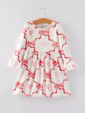 Valentine's Day Milk Silk Girls Dress