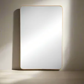 Westdene Rectangular Gold Mirror 121 x 81 cm