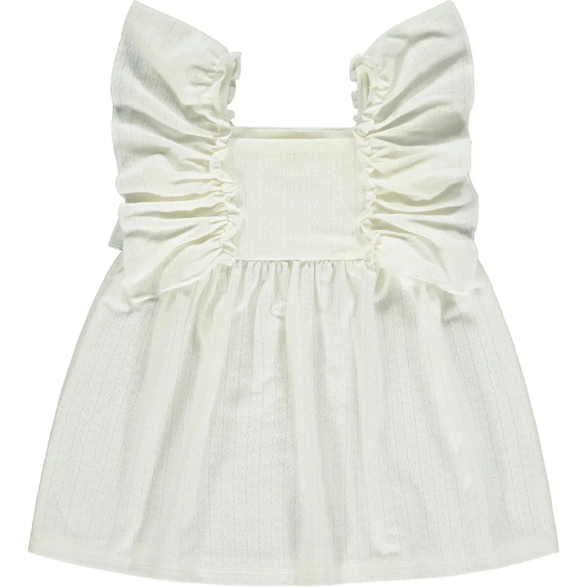 White Ruffle Dress/Bloomer Set