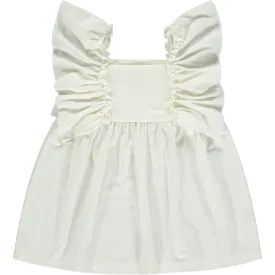 White Ruffle Dress/Bloomer Set