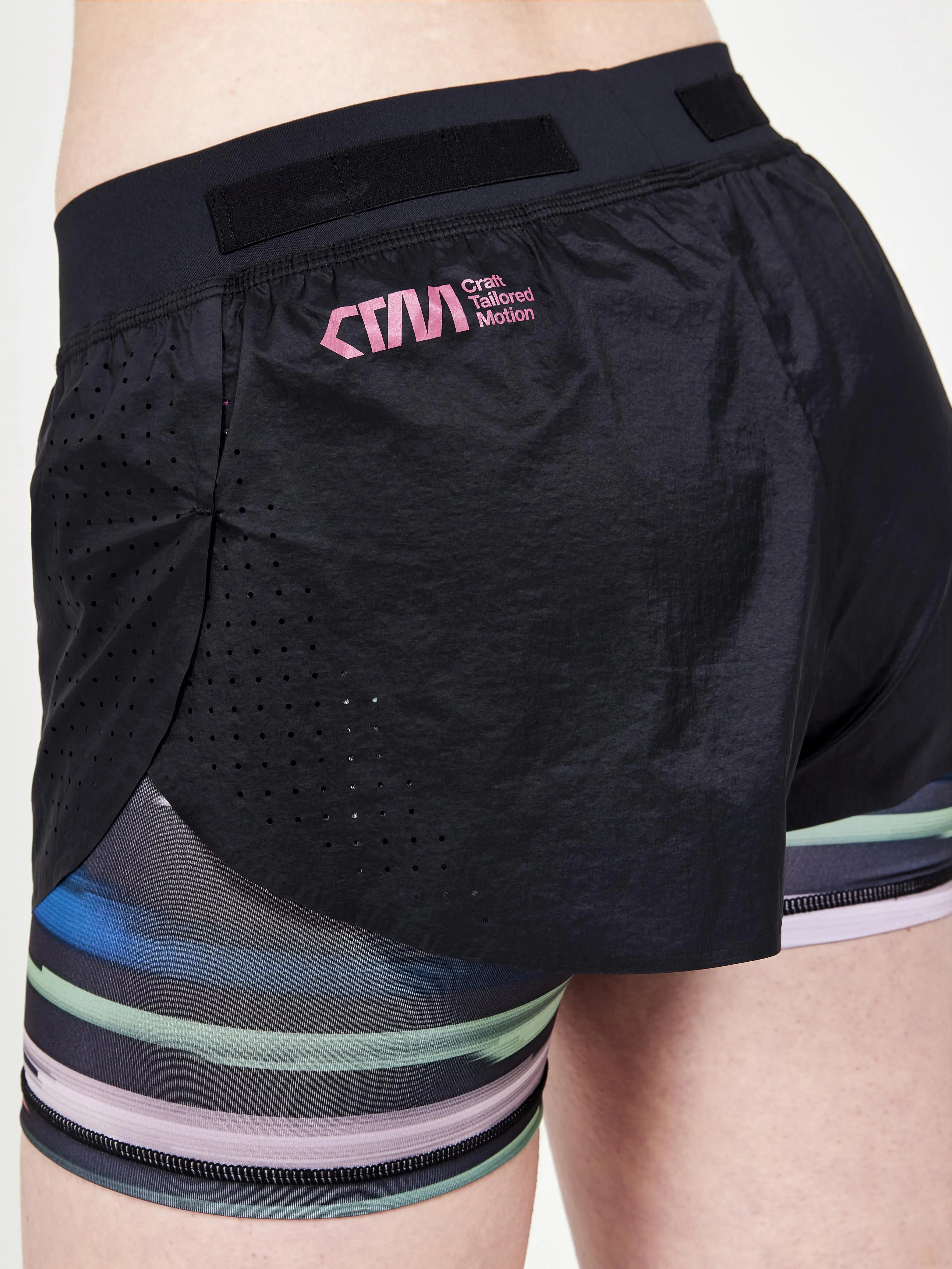 WOMEN'S CTM DISTANCE 2IN1 RUNNING SHORTS