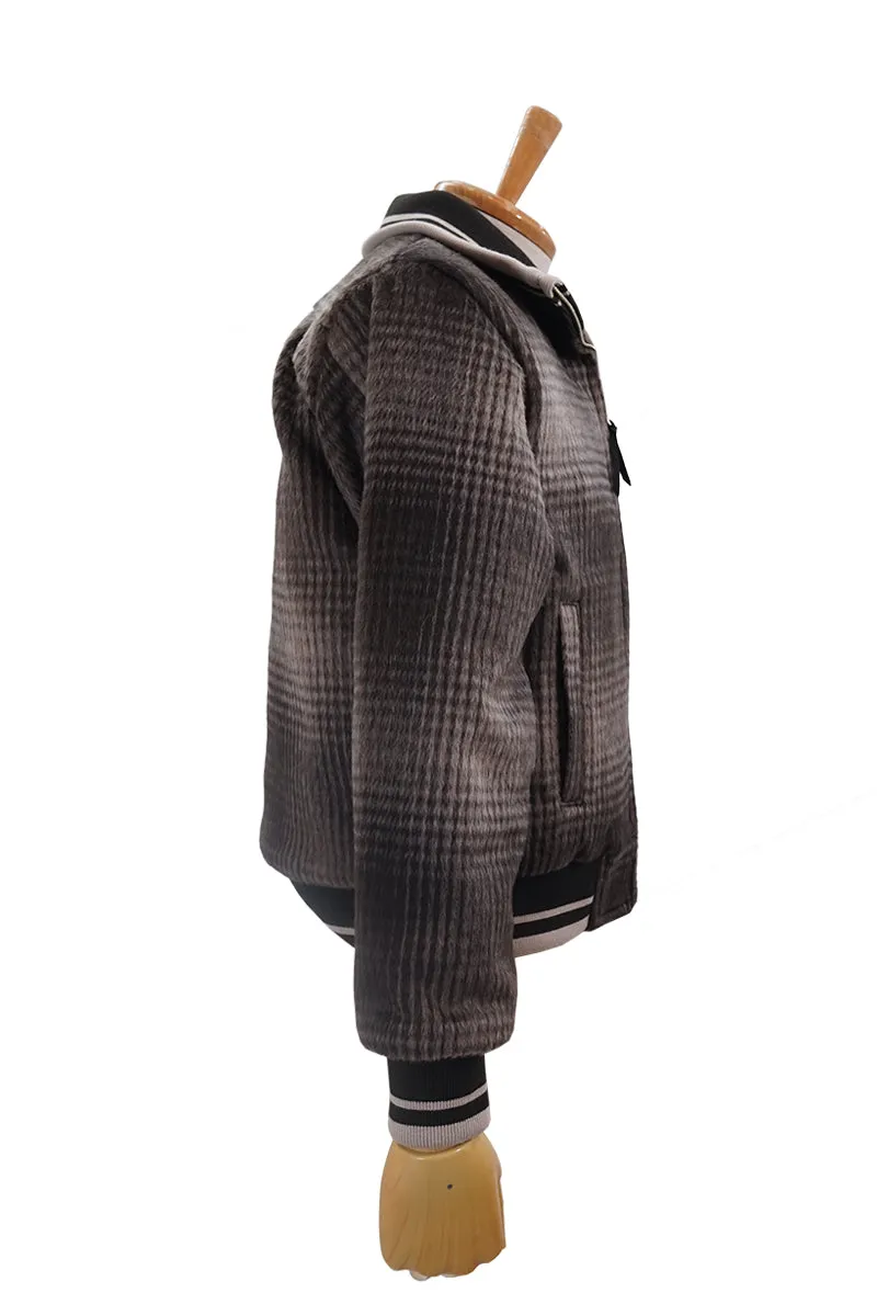 Wool Shaggy Check Sport Jacket