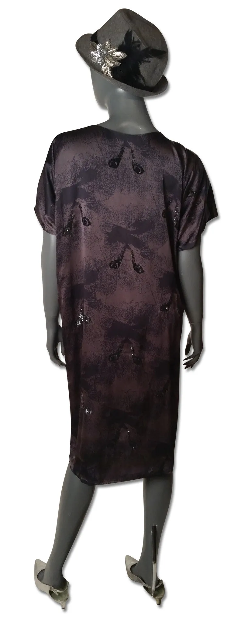 Zero Maria Cornejo Cat Sequin Silk Dress