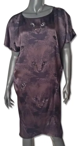 Zero Maria Cornejo Cat Sequin Silk Dress