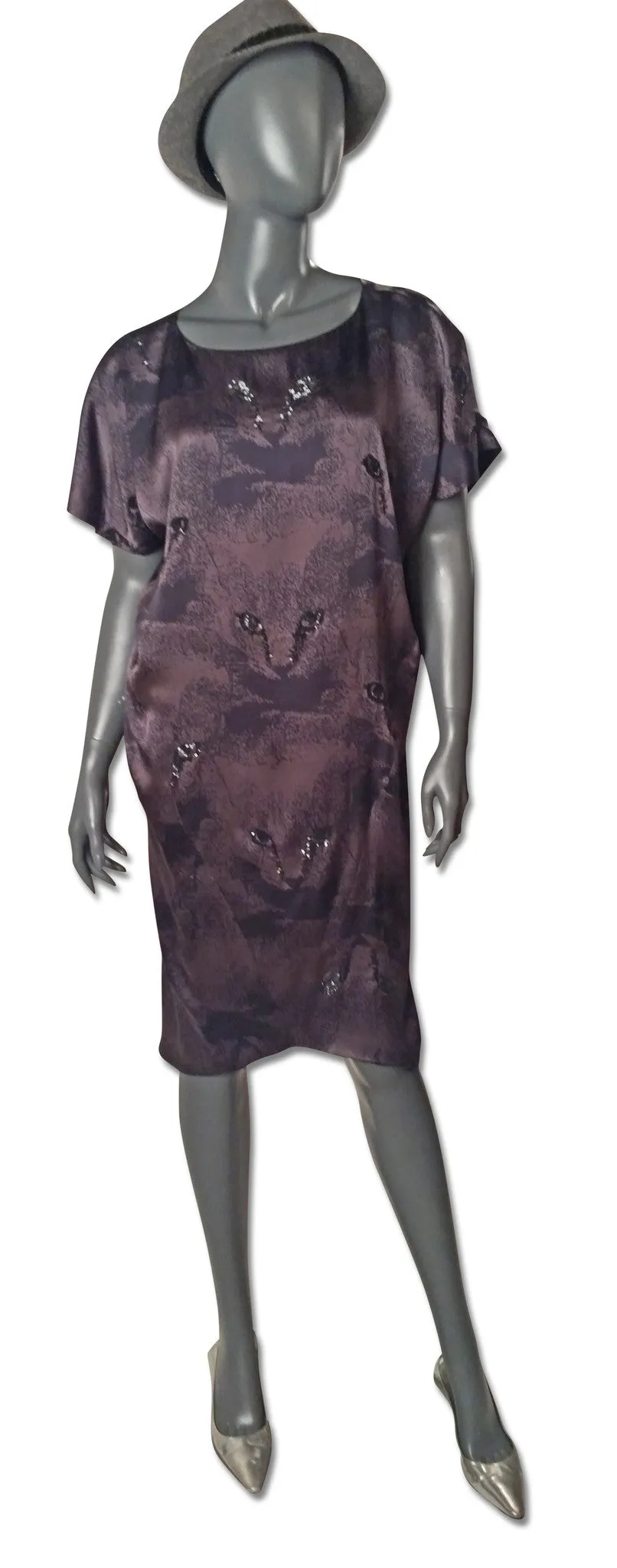 Zero Maria Cornejo Cat Sequin Silk Dress